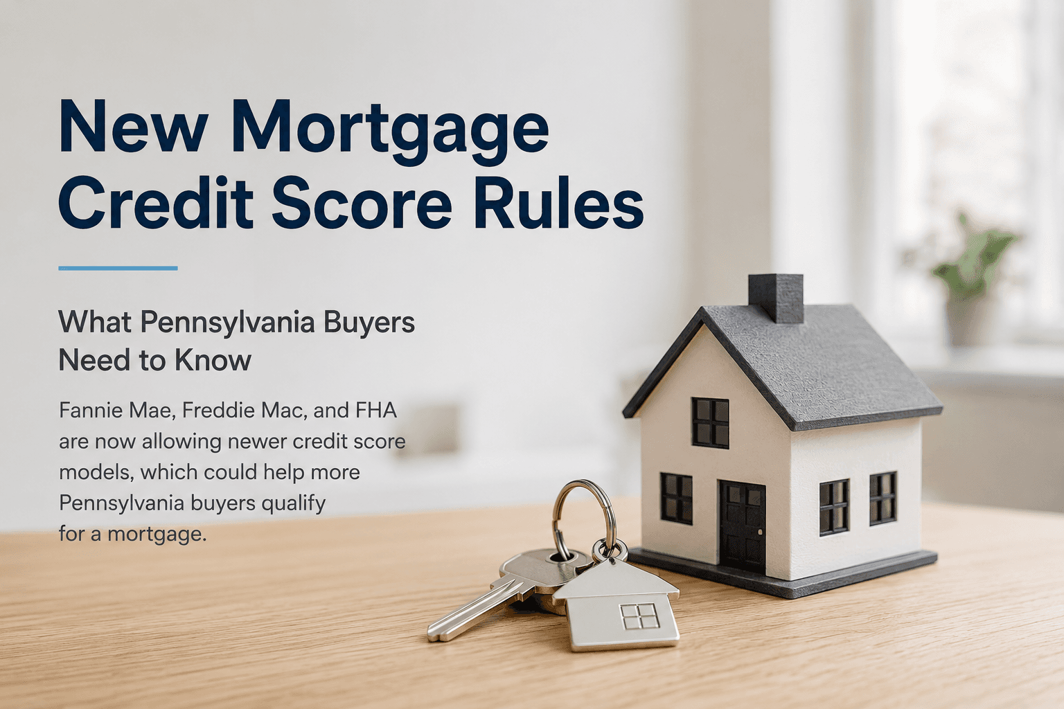 New Mortgage Credit Score Rules Could Help More Pennsylvania Buyers Qualify